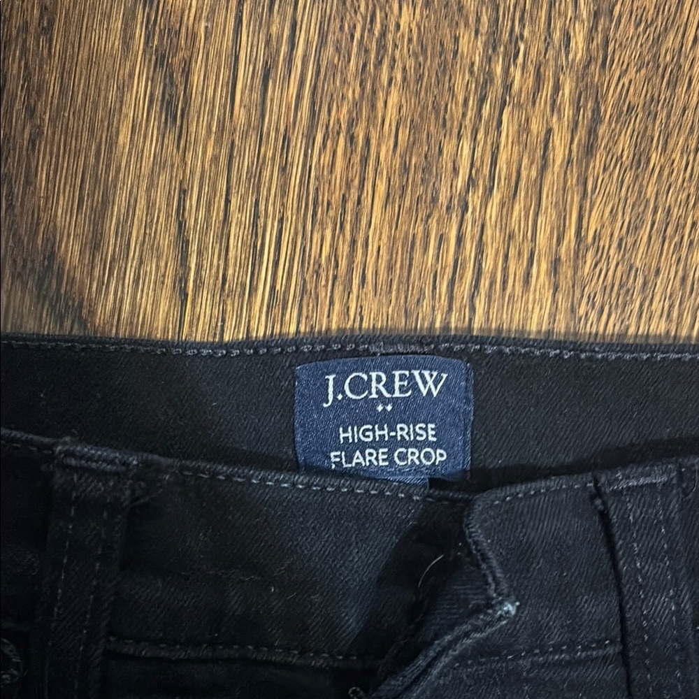 J. Crew Women's Black Flare Jeans - Picture 2 of 4